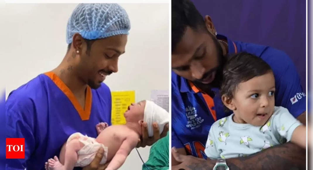 When Hardik Pandya’s son Agastya stole the show during the cricketer’s interview |