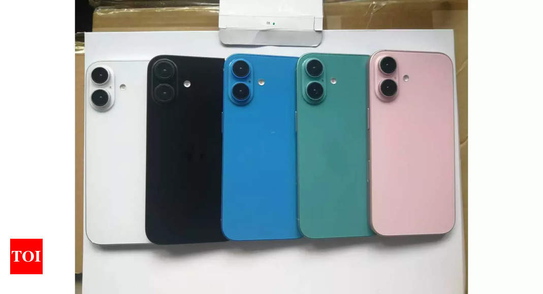 iPhone 16 alleged dummy units appear online; show these 5 colour options and camera redesign – Times of India