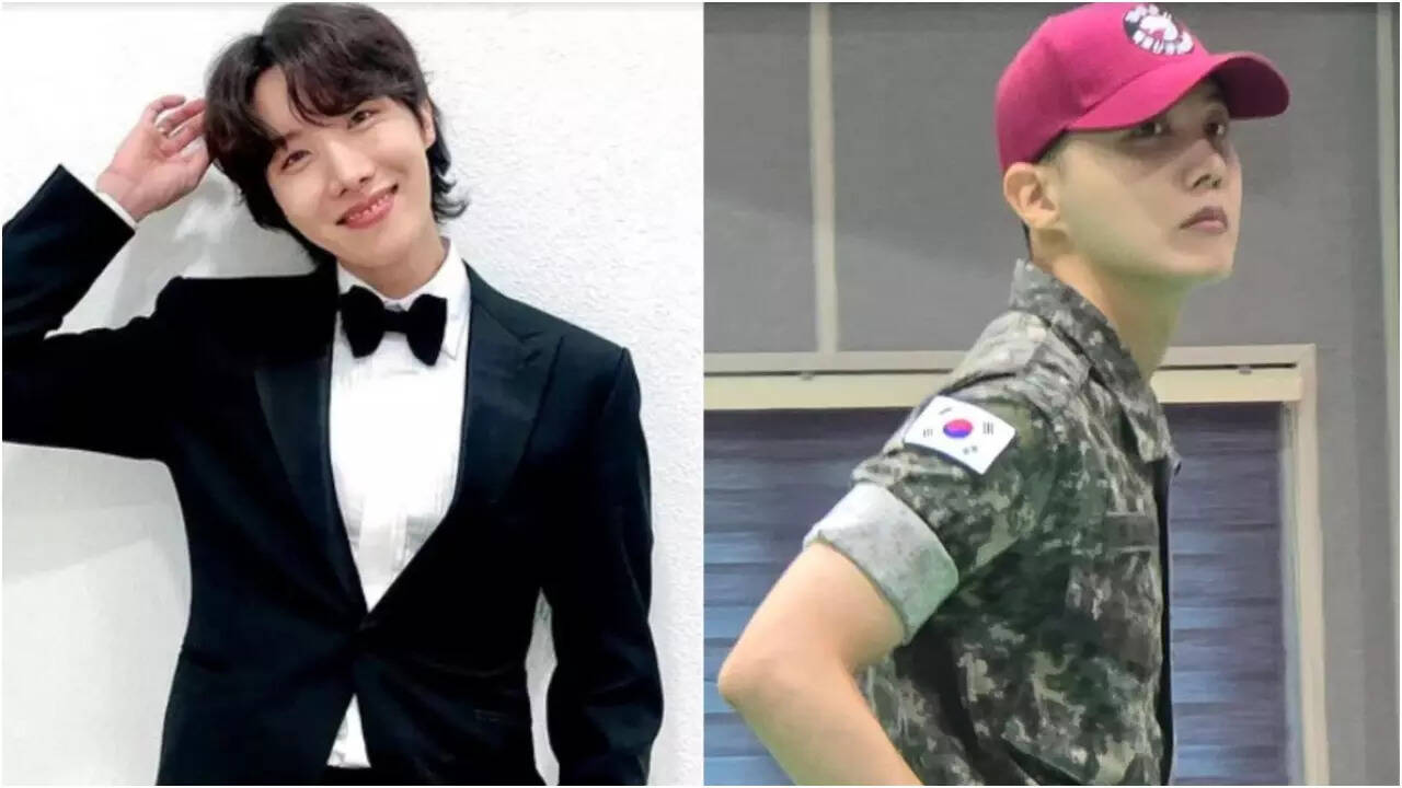 BTS J-Hope final military ceremony | - Times of India