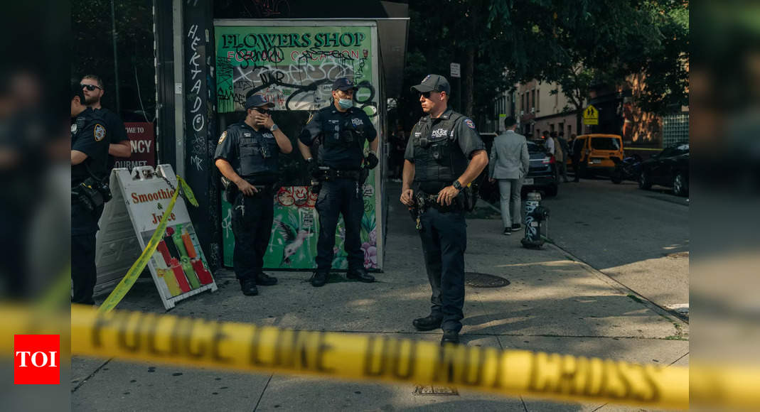 Gunman shoots two NYPD sergeants during Lower East Side arrest after street chase of robbery suspect – Times of India