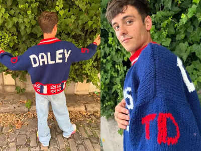 Diver Tom Daley debuts a new sweater to celebrate his 2024 Paris Olympics silver medal