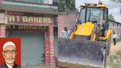 Uttar Pradesh: Bulldozer action on Ayodhya's SP leader Moeed Khan's bakery