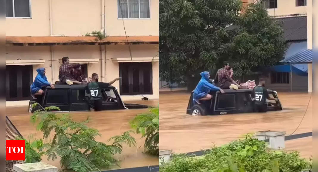 Watch: Nearly-sunken Mahindra Bolero rescues Kerala flood victims, video viral