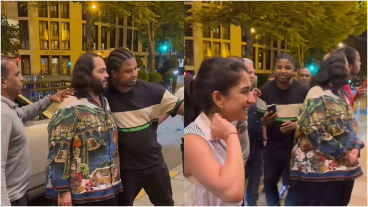 Anant Ambani obliges Paris fans with selfies as Radhika Merchant smiles, Kili  Paul and other netizens praise his humility | Hindi Movie News - Times of  India