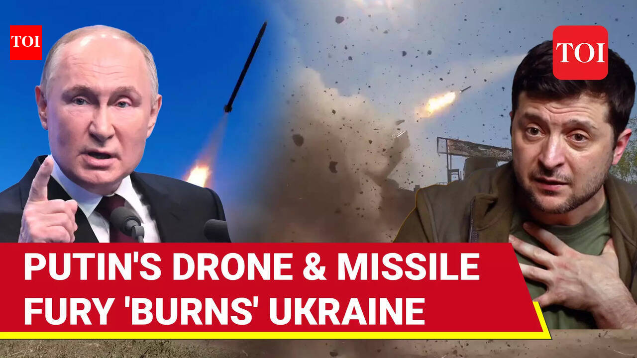 Russia Launches Major Drone and Missile Attack on Ukraine; Ukraine ...