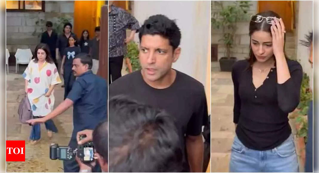 Farah Khan, Sajid Khan, Ananya Panday, Karan Johar and other celebs attend Menka Irani’s prayer meet at Zoya Akhtar’s home | Hindi Movie News