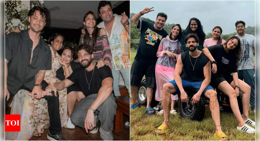 Zaheer Iqbal shares unseen pictures with Sonakshi Sinha from Arpita Khan’s birthday bash, calls it ‘Weekend Ka Vaar’ | Hindi Movie News