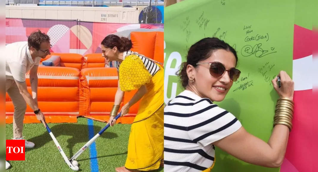 Taapsee Pannu Celebrates Olympics in Paris