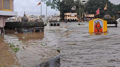 Water level in Godavari river recedes as rainfall ceases in Nashik