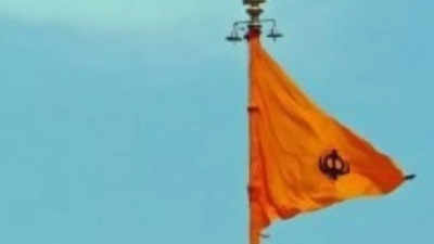 At Ber Sahib, flag colour now basanti