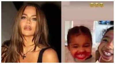 Khloe Kardashian shares video of daughter True's face covered in ...