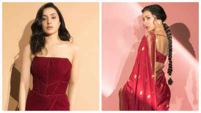 Shraddha Kapoor embraces the power of red for 'Stree 2' promotions