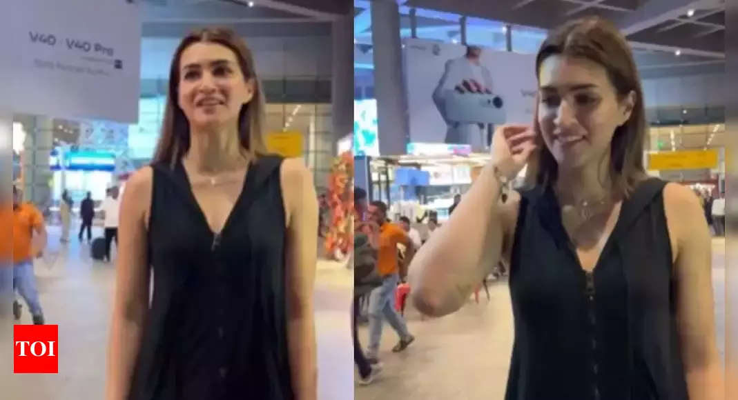 Kriti returns home from vacay after smoking video