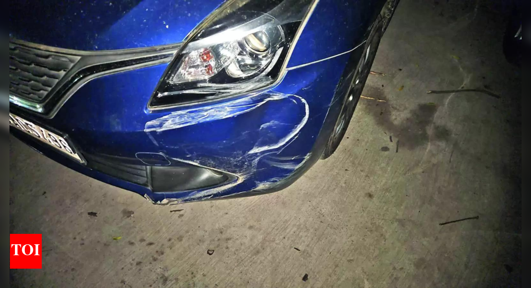 Gurgaon: Men ram car into another in road rage, flee; police scan CCTV ...