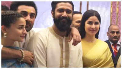 Throwback: When Vicky Kaushal, Katrina Kaif, Ranbir Kapoor and Alia Bhatt bonded at the Prana Pratishtha ceremony in Ayodhya; fans said, 'multiverse of madness'