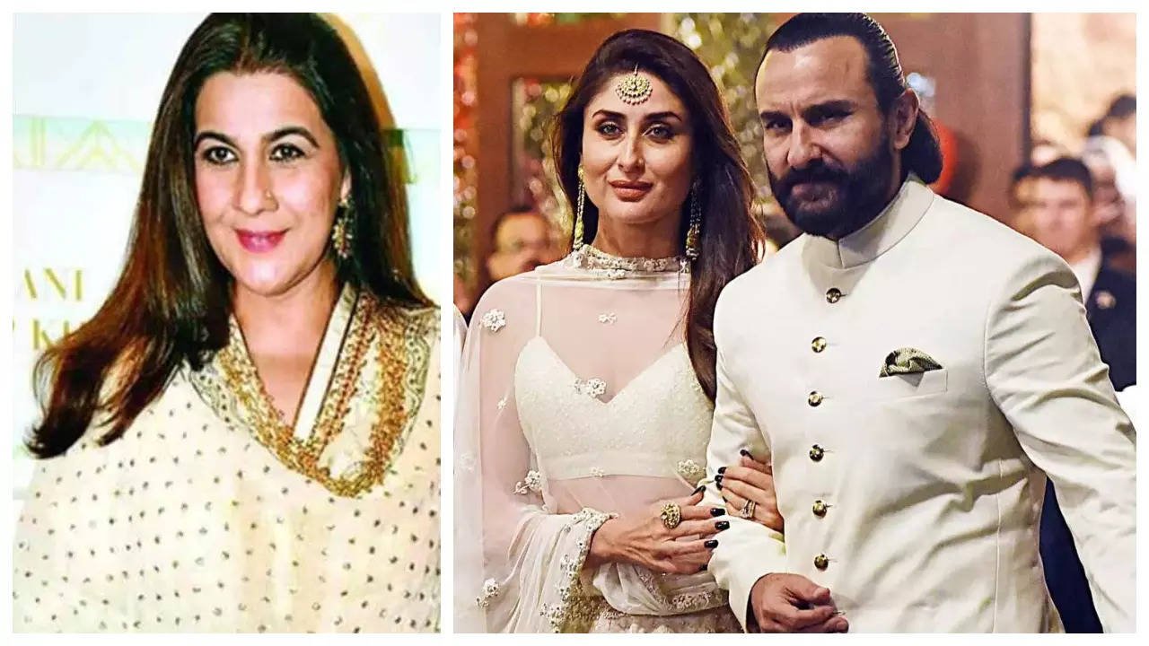 When Kareena Kapoor admitted she is a fan of husband Saif Ali Khan's first  wife Amrita Singh: 'I have always encouraged Saif to be friends with her' |  - Times of India