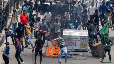 Homes attacked, temples vandalised': Hindus targetted in Bangladesh after  Sheikh Hasina ouster - Times of India