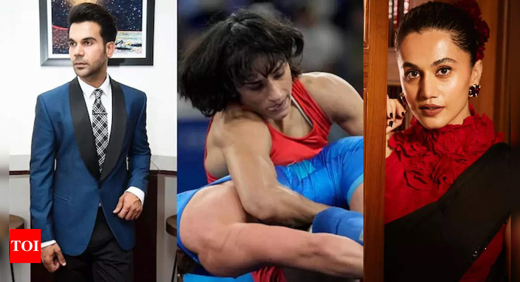 Taapsee Pannu, Rajkummar Rao, Randeep Hooda and other celebs congratulate Vinesh Phogat as she becomes the first female wrestler to enter the Paris 2024 Olympics | Hindi Movie News