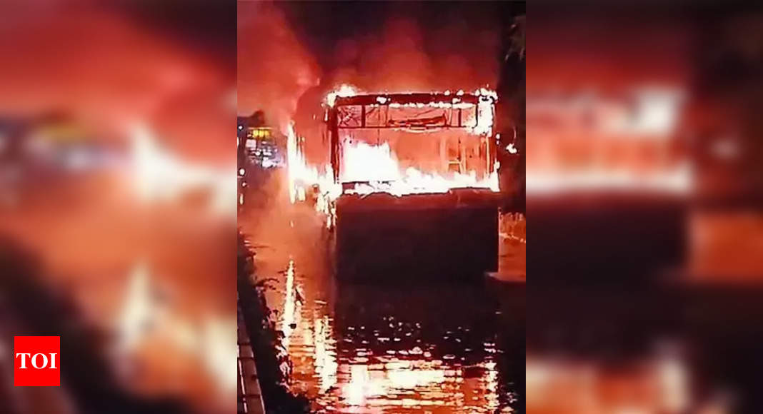 Electric Bus Fire in Bengaluru