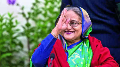 Nearly 50 years apart, Delhi serves as safe haven from tumult & extremism for Sheikh Hasina