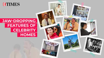 Jaw-dropping features of celebrity homes: From Hrithik Roshan's chocolate vending machine and Shah Rukh Khan's private theatre to Robert Downey Jr's windmill house and Demi Lovato's 'Shroom Room'