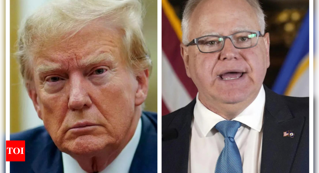 ‘Shocking’: Donald Trump calls Tim Walz a smarter version of Kamala Harris – Times of India