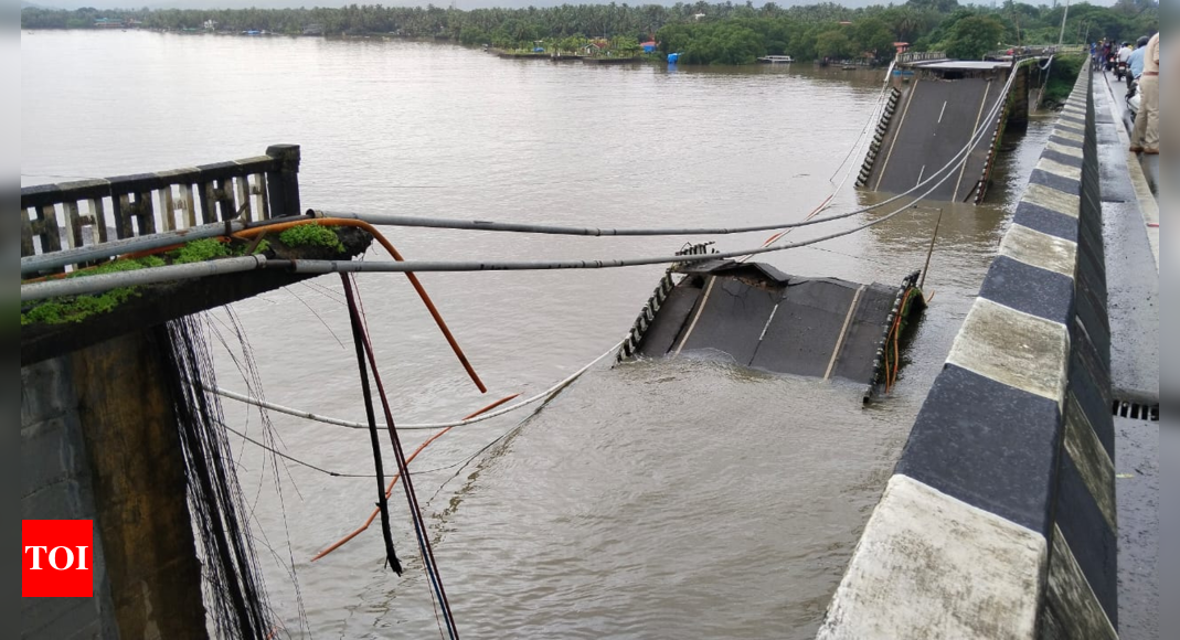 Key bridge collapses in Karnataka, trucker rescued