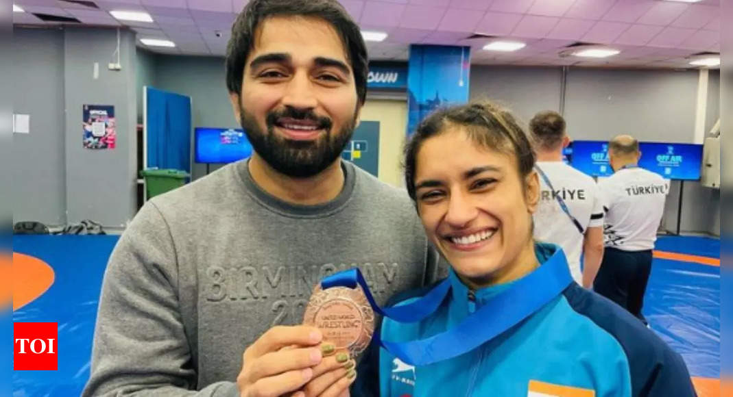 Vinesh Phogat and Somvir Rathee