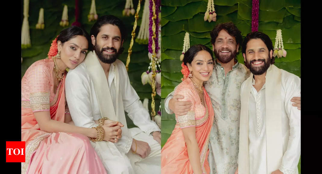 #ChaySo: All about Naga Chaitanya and Sobhita Dhulipala’s enchanting engagement outfits