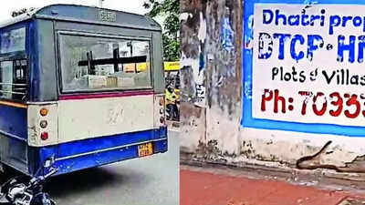 In Hyderabad, drunk woman hurls liquor bottle as bus fails to stop, throws snake at conductor