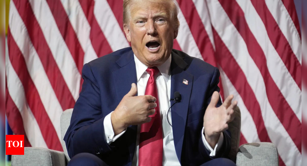 Donald Trump says 'willing to debate Kamala Harris three times in ...