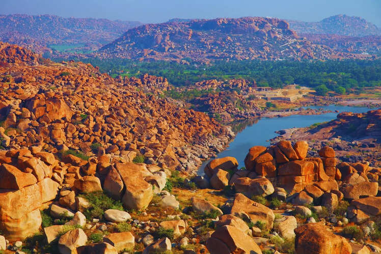Scenic landscape and unique rock formations