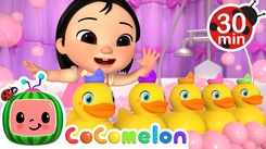 English Nursery Rhymes: Kids Video Song in English 'Five Little Ducks & Kitty Cat'