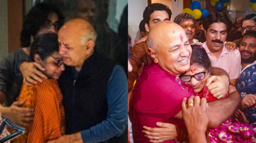 From viral 'farewell hug' to happily reunited: The then and now pics of Manish Sisodia and wife