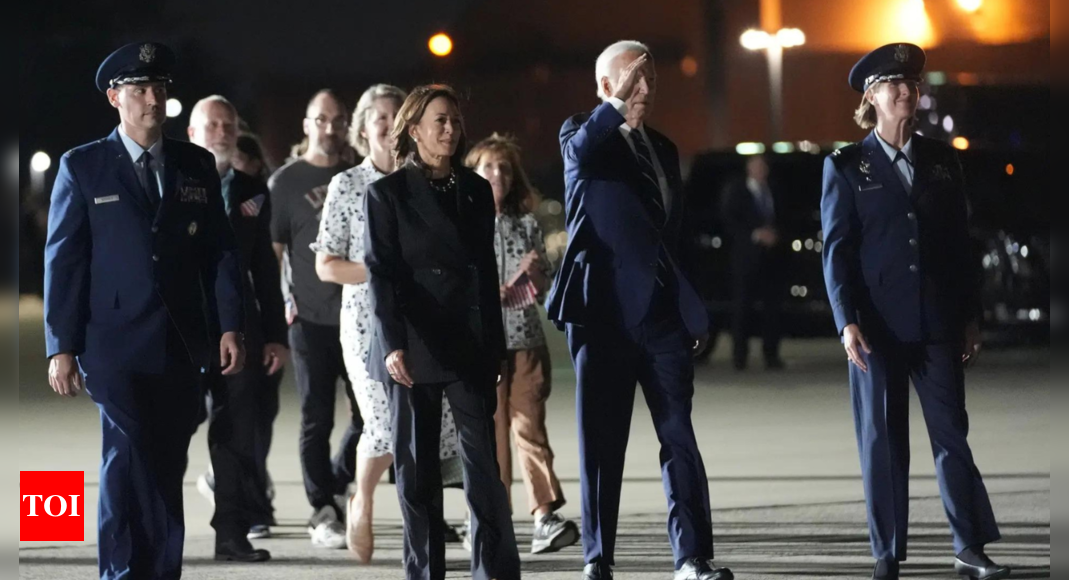 President Joe Biden, Vice President Kamala Harris to make first joint trip since Biden dropped out – Times of India