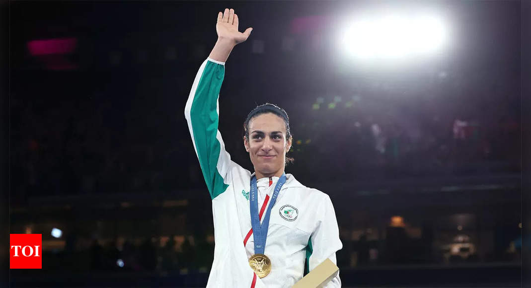 Imane Khelif Algerian boxer Imane Khelif wins gold at Paris Olympics