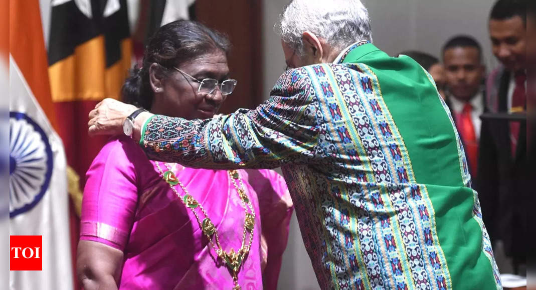 President Murmu receives Timor Leste's highest civilian award