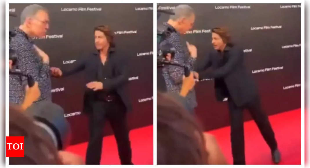 Did Shah Rukh Khan really push an elderly man off Locarno film festival red carpet? – WATCH |