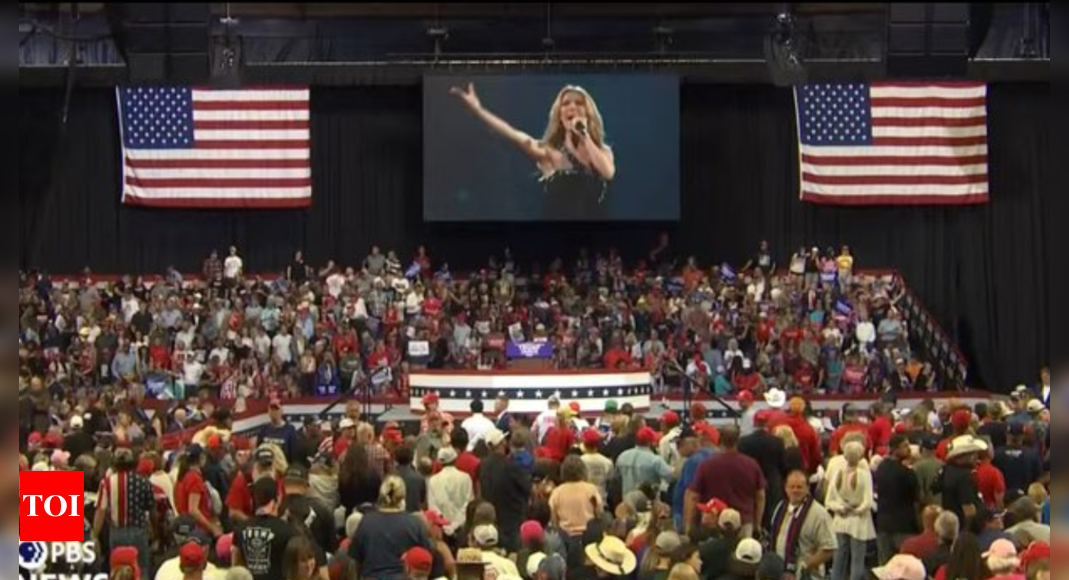 Trump rally plays Celine Dion’s Titanic theme: Why song choice raised eyebrows – Times of India