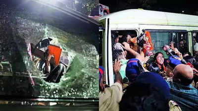 From betel nuts to excrement: Raj Thackeray's MNS workers throw excrement, tomatoes at Uddhav Thackeray's Shiv Sena (UBT) convoy in Thane