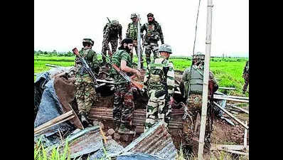 Militants, village guards exchange fire, 4 feared killed