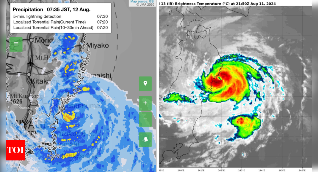 Tropical Storm Maria Hits Northern Japan