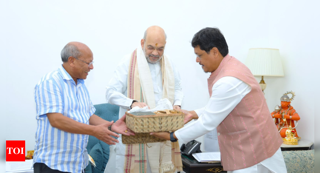 Meghalaya CM meets Amit Shah