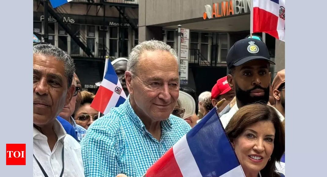 Senator Chuck Schumer labelled ‘scumbag’ at Dominican day parade in US; watch – Times of India