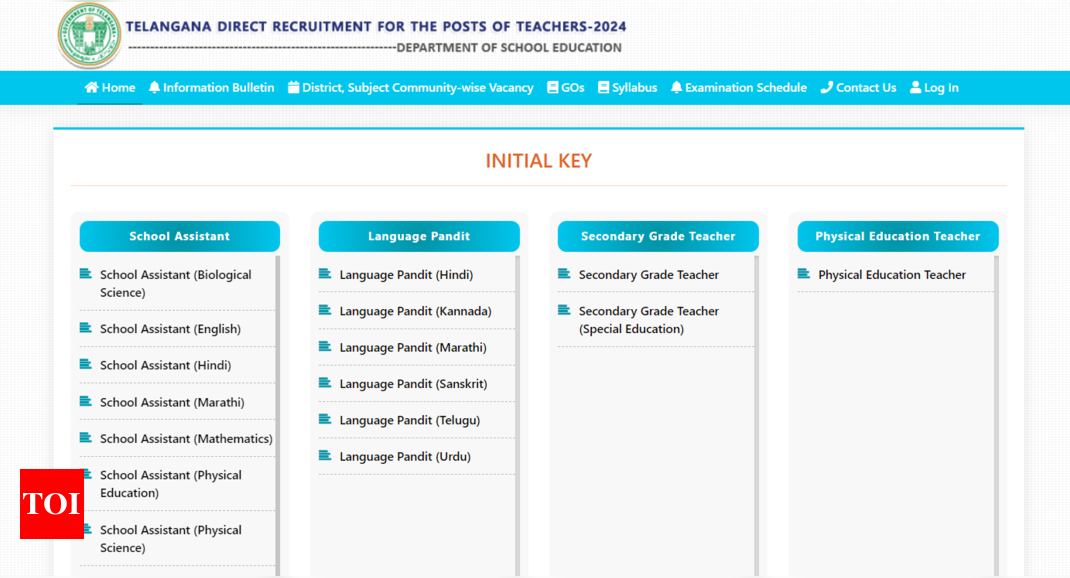 TS DSC Answer Key 2024, response sheet released at tgdsc.aptonline.in: Direct links to check, submit objection here