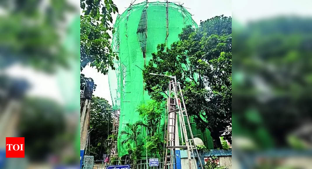 Water tank repair: Repair of Salt Lake water tank affects water supply in Kolkata | Kolkata News