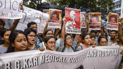 Kolkata doctor rape-murder case: Black badge protests spread across govt medical colleges in Telangana