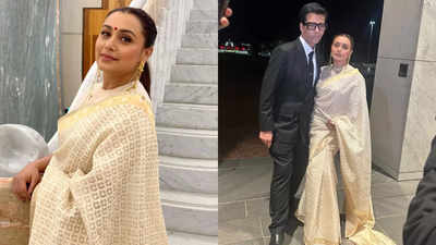 Rani Mukerji dazzles in traditional sari at Australian Parliament House for Indian Film Festival of Melbourne