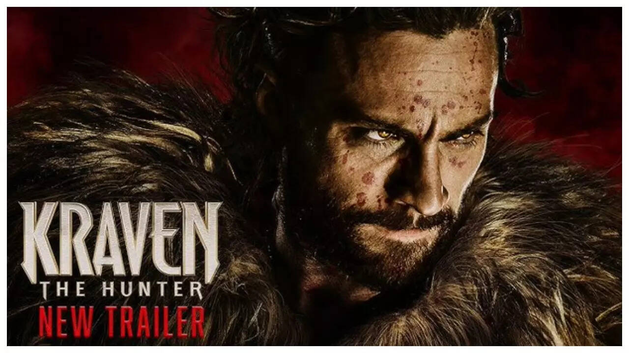 Kraven: The Hunter': Aaron Taylor-Johnson debuts R-rated trailer; fans spot 'Spider-Man: No Way Home' connection with Rhino reveal | - Times of India