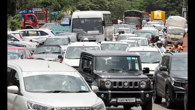 Diversion at Old Secretariat disrupts traffic flow in Panaji